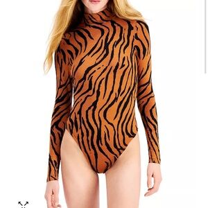 Tiger Print Bodysuit